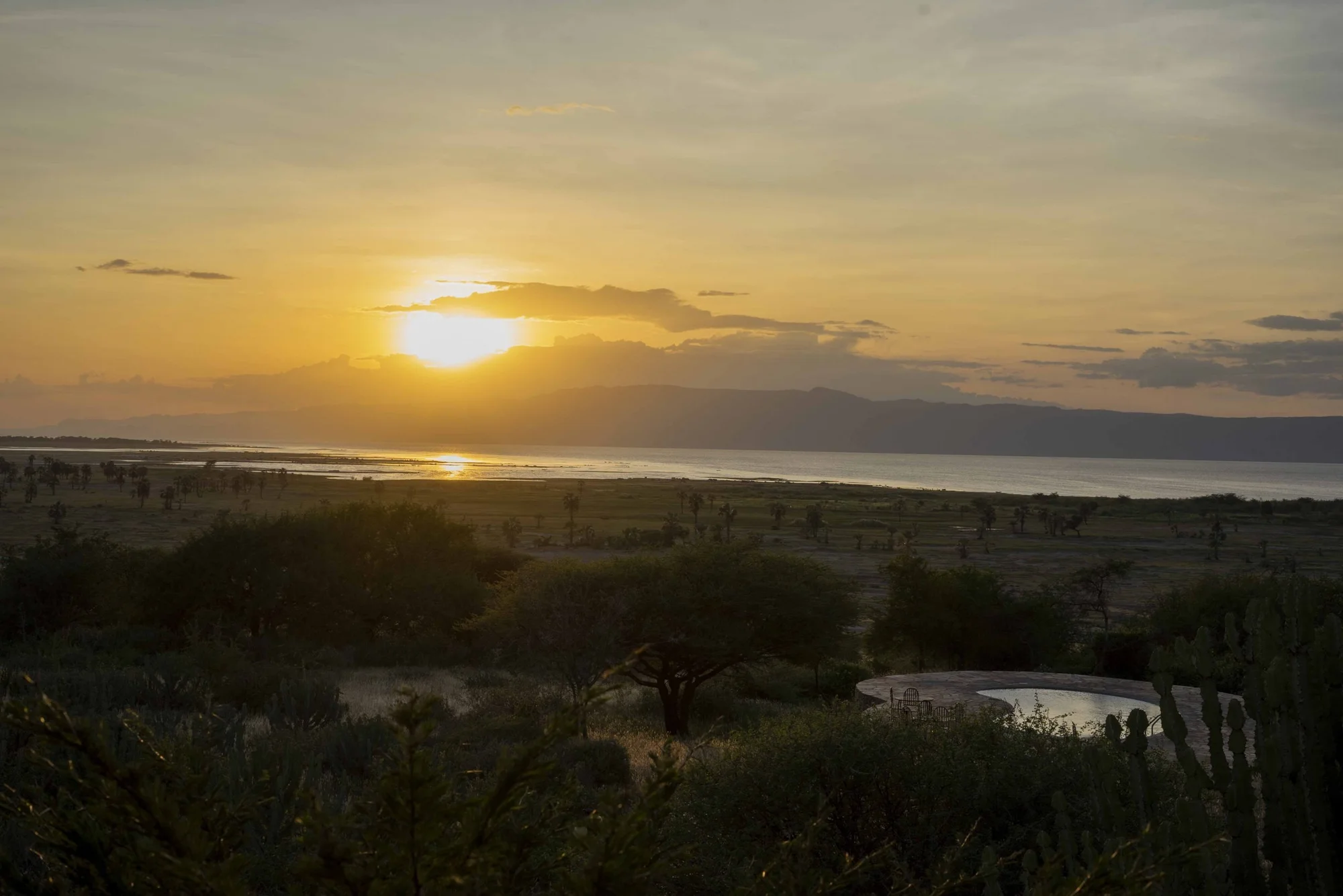 Lake Eyasi at sunset