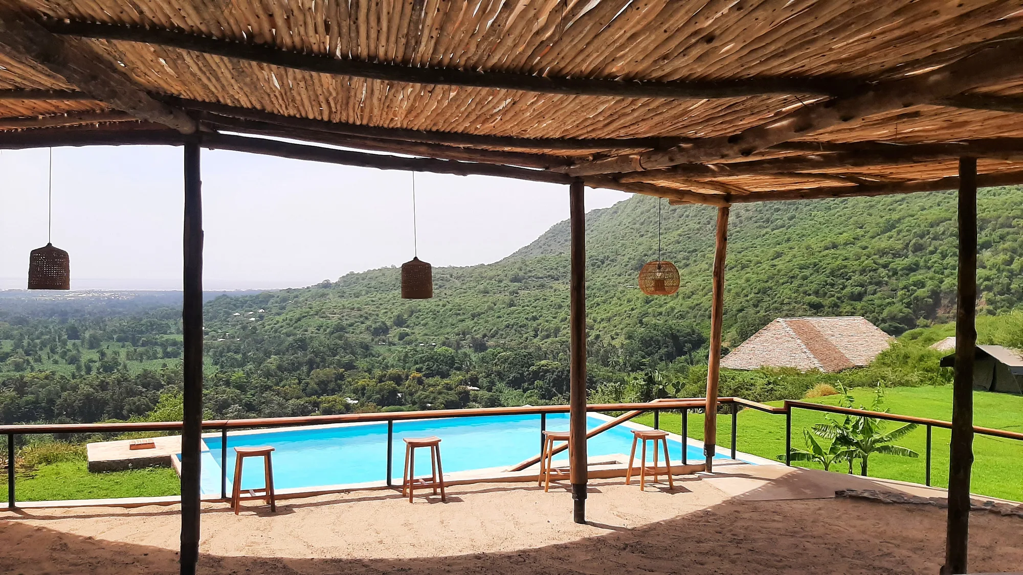 Pool terrace over the Rift Valley